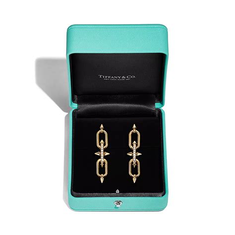 Tiffany Titan By Pharrell Williamsearrings In Yellow Gold With Diamonds Tiffany And Co Ireland