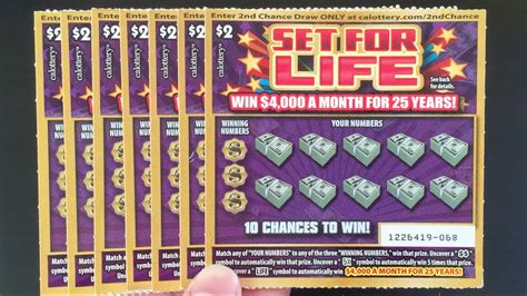 First Scratchers We Won Set For Life Scratchers California Lottery