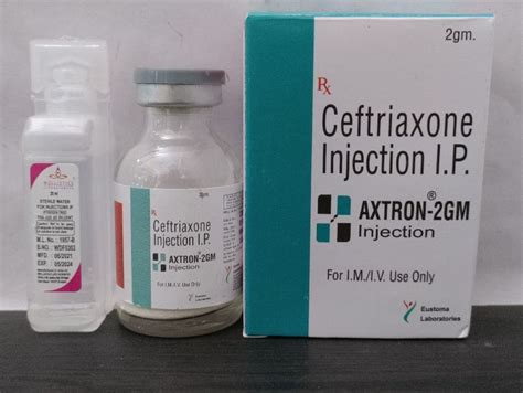 AXTRON Ceftriaxone 2gm Injection For Pharmaceuticals Hospital At Rs