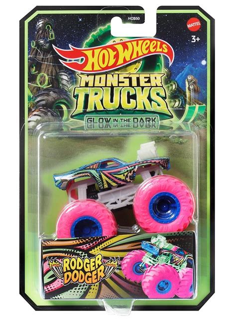 Hot Wheels Monster Trucks Glow In The Dark Rodger Dodger Hmh