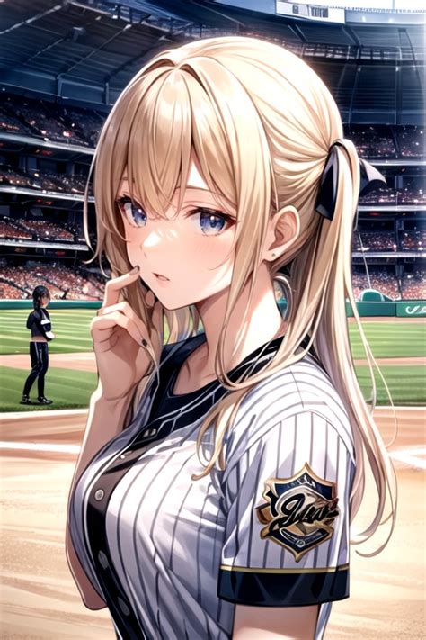 Baseball Stadium Blonde Hair Hentai Ai Porn