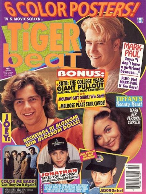 Tiger Beat Covers Through The Years Tiger Beat Star Cards Cover