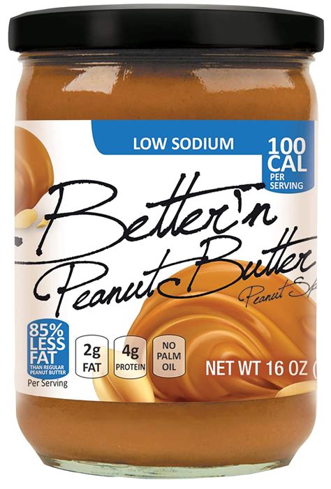 Amazon Low Fat And Low Sodium Peanut Butter Spread By Bettern