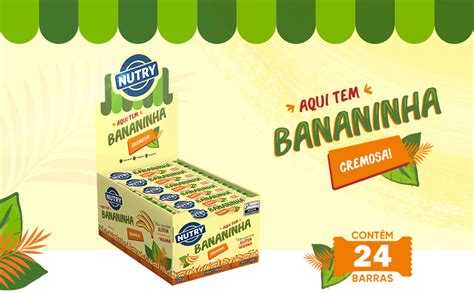 Barra De Fruta Nutry Bananinha 30g Display 24 Unidades Vegana E