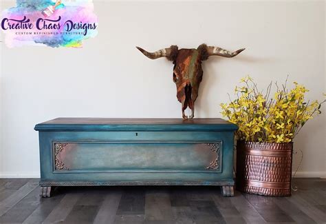 Refinished Lane Cedar Chest Painted With Chalk Paint Cedar Chest