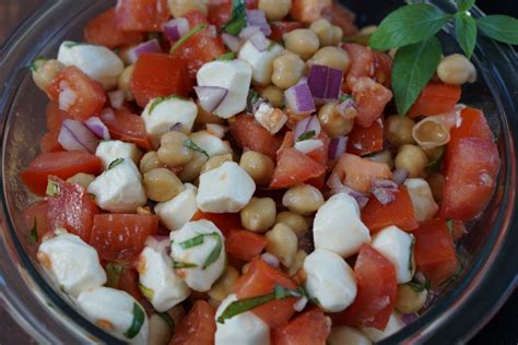 Chickpea Caprese Salad Recipe Simply Clean Food