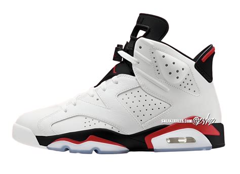 Air Jordan 6 White Fire Red - Mar 2025 - CT8529-120 - KicksOnFire.com