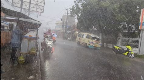 Super Heavy Rain And Strong Winds In My Village Terrible Storm Fell