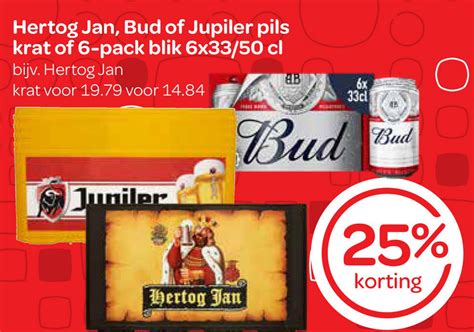 Bud Blikje Bier Krat Bier Folder Aanbieding Bij Spar Details