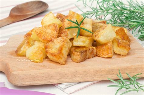 Patate Al Forno Croccanti Fuori E Morbide Dentro Con Poco Olio