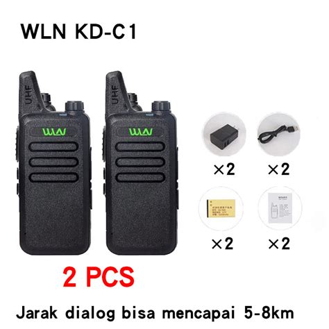 Jual Walkie Talkie HT WLN UHF Handy Talky TWO WAY RADIO C1 Walkie