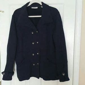 Coldwater Creek Jackets Coats Coldwater Creek Navy Peacoat Poshmark