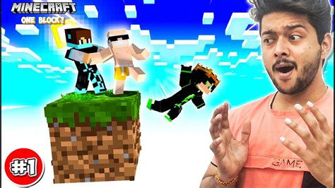 First Day In Minecraft One Block With Chacha Ji Gone Wrong