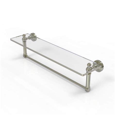 Allied Brass Waverly Place Collection In Glass Vanity Shelf With