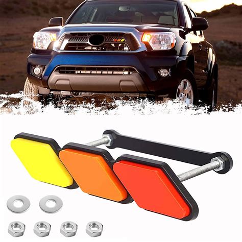 Toyota Tacoma 4Runner Tundra ABS TRD Car Three Color Grille Emblem Mesh