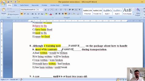 ACTIVE PASSIVE SORU ÇÖZÜMÜ 1 Vedi Aşkaroğlu Ücretsiz İngilizce Dersleri