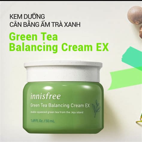 Kem Dưỡng Da Innisfree Green Tea Balancing Cream Ex