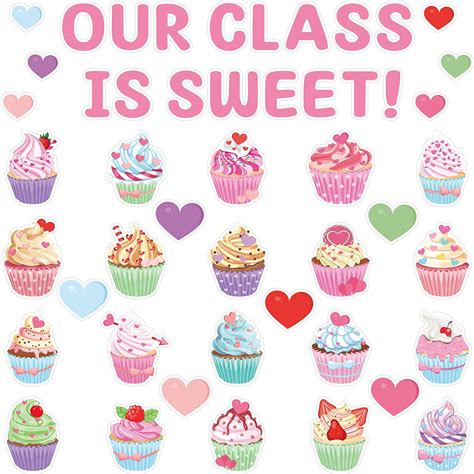 Amazon Asodsway Pcs Summer Cupcake Cutouts Classroom Bulletin