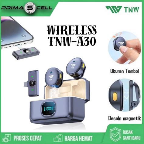 Jual Tnw A Wireless Clip On Dual Mikrofon Wireless Plug Play Lapel