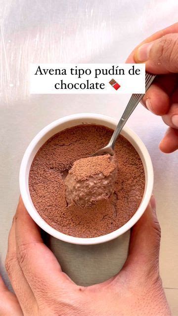 Luciana on Instagram Avena trasnochada tipo budín de chocolate