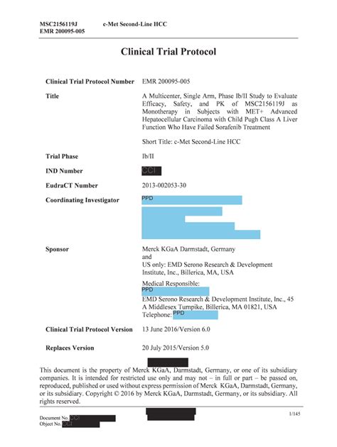 Fillable Online Document Type Protocol And Clinicaltrials Gov