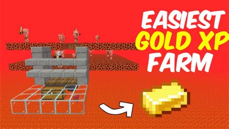 Simple Gold Xp Farm Tutorial For Minecraft Bedrock Youtube