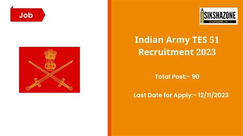 Indian Army Tes 51 Recruitment 2023 इंडियन आर्मी ने टेक्निकल भर्ती के लिए जारी किया नोटिफिकेशन