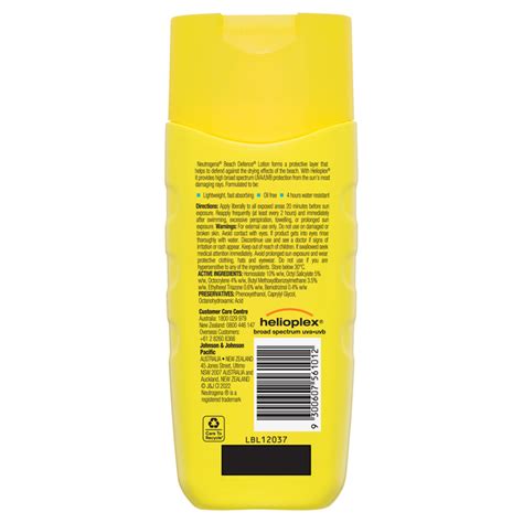 Neutrogena® Beach Defence Sunscreen Lotion Spf 50 198ml Neutrogena® Australia