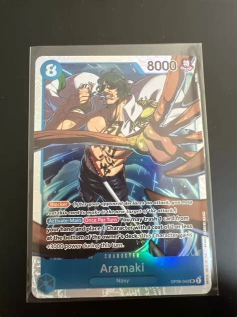 Aramaki Op06 043 Sr Wings Of Captain One Piece Tcgccg Anglais Eur 277