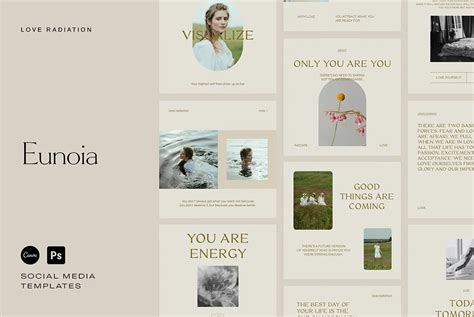 Eunoia Inspirational Instagram Templates Graphics Youworkforthem