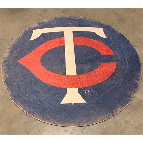 Minnesota Twins Game Used On Deck Circle From Finale Home Game