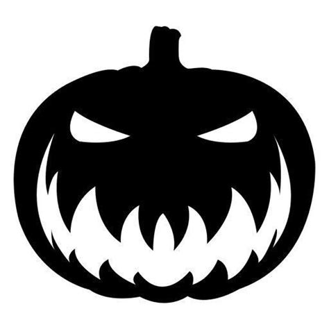 Calabaza Silueta Creepy Pumpkin Halloween Stencils Halloween