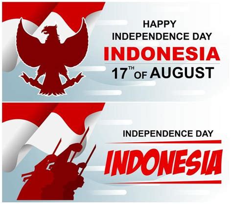 Independence day Indonesia banner background 681950 Vector Art at Vecteezy