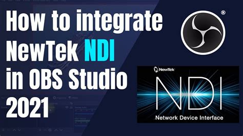 How To Configurate Newtek Ndi Plugin For Obs Studio Youtube