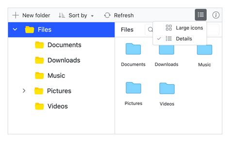 Blazor File Manager File Explorer Component Syncfusion