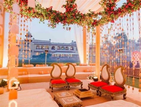 Colorful Mehendi Ceremony Bougainvillea Wedding Mandap Design Good Night World Indian Wedding