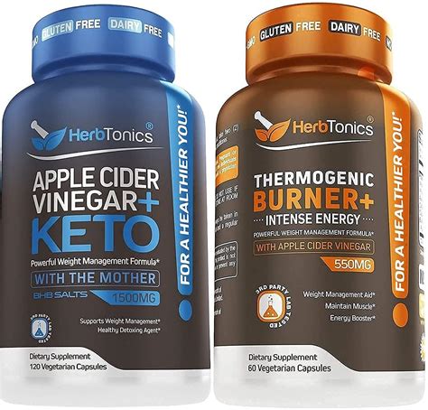 Herbtonics Apple Cider Vinegar Plus Keto With Burner Health And Household