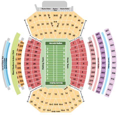 Memorial Stadium Seating Chart With Rows Indiana | Cabinets Matttroy