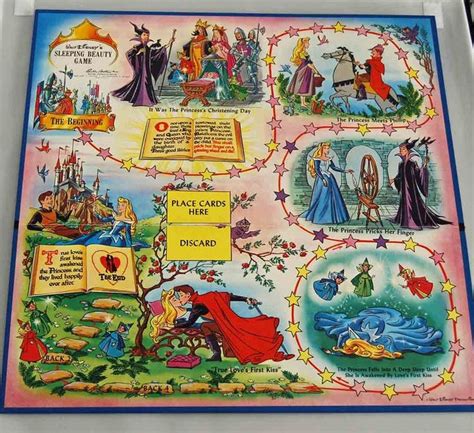 Vintage 1958 Walt Disney Sleeping Beauty Board Game Etsy Maleficent