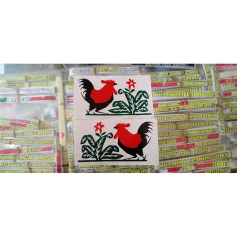 Jual Stikcker Stiker Ayam Cutting Harga Per 1pcs Shopee Indonesia