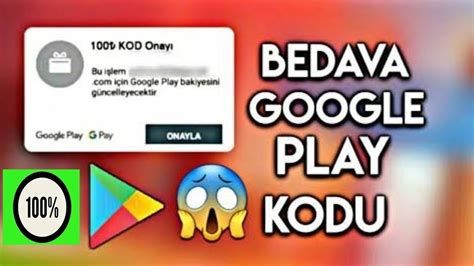 bedava Google Play kodu nasıl alınır 2022 100 gerçek YouTube