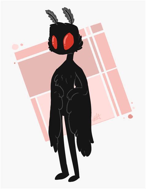 Cute Mothman Drawing, HD Png Download | Mothman, Creature art, Fantasy ...