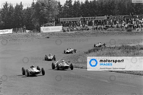 Jim Clark Lotus Climax Leads John Surtees Ferrari Richie