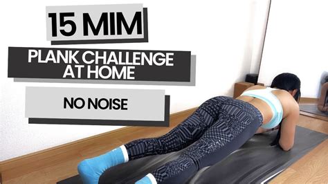 15 MIN PLANK CHALLENGE AT HOME NO NOISE Build Core Upper Body