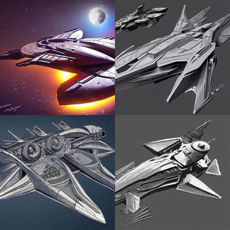 spaceship design concept art, intricate, highly | Stable Diffusion