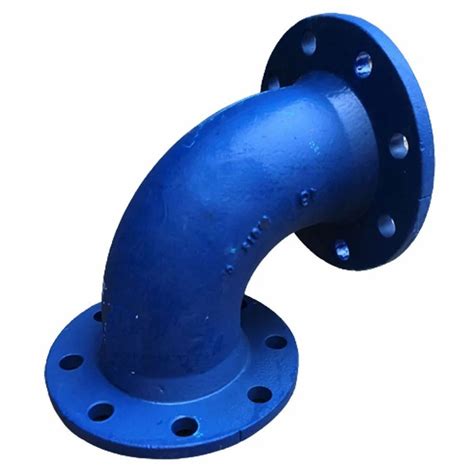 Buttweld Ductile Iron Double Flanged Pipe Bends Bend Radius D At