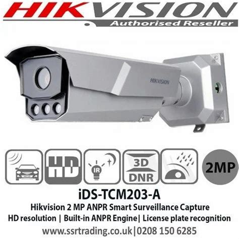 Hikvision iDS-TCM203-A 2 MP ANPR Smart Monitoring Camera, For Outdoor ...