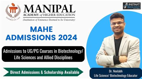 Manipal Academy Of Higher Education Admissions Open Ug Pg