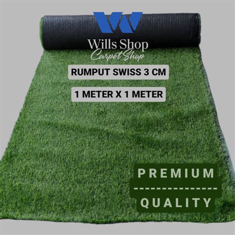 Jual Rumput Sintetis Tipe Swiss Tebal Cm Ukuran Meter X Meter