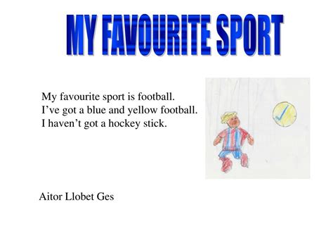 PPT - MY FAVOURITE SPORT PowerPoint Presentation, free download - ID ...